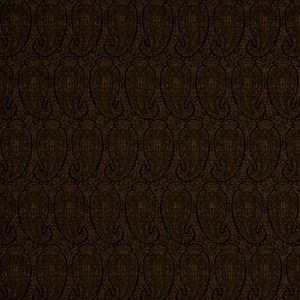 Paisley Upholstery Fabric Espresso - Eco-Friendly - Accessories by Robert Allen