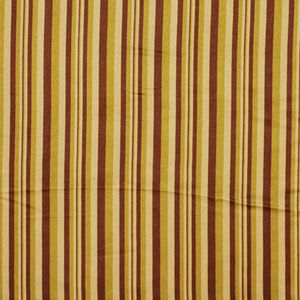 Striped Upholstery Fabric - Golden Yellow & Burgundy - Accessories by Robert Allen
