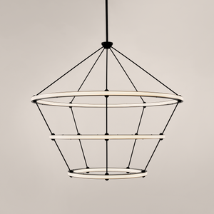 Halo | Chandelier - 3 Rings | Paul Loebach - Ceiling lamp by Roll & Hill