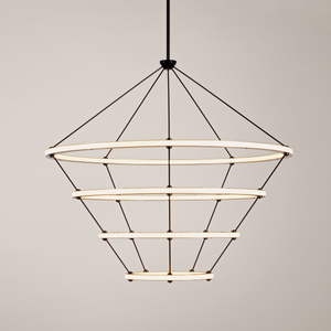 Halo | Chandelier - 4 Rings | Paul Loebach - Ceiling lamp by Roll & Hill