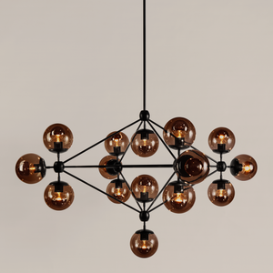 Modo | Chandelier - 4 Sided, 15 Globes | Jason Miller - Ceiling lamp by Roll & Hill