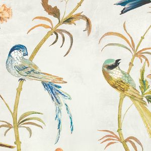 Pluma Wallcovering Olivine - Wallcovering by Romo