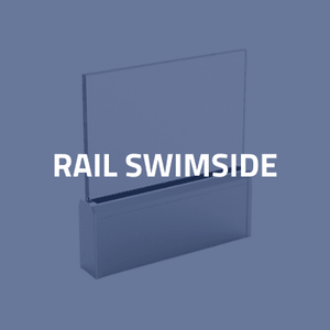Glass pool balustrade - swimside rail - Accessories by SADEV