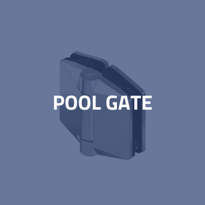 Glass pool gate - swimming pool fence - Accessories by SADEV