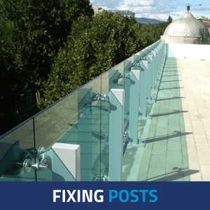 Glass railing post systems - Glass fixation - Systems by SADEV