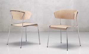 Lisa Wood armchair - S•CAB - Armchair by Scab Giardino spa