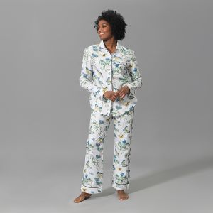 Baudin Butterfly Pajama Set Prussian Blue - Styling by Schumacher