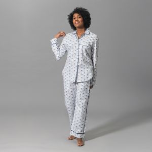 Cabanon Stripe Pajama Set Blue - Styling by Schumacher