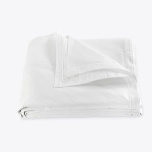 Ceylon Satin Stitch Duvet Cover Bone - Styling by Schumacher