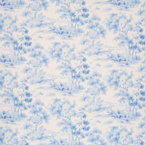 Countryside Morning Blue And White - Curtain by Schumacher