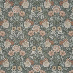 Dahlia Garden Green - Curtain by Schumacher