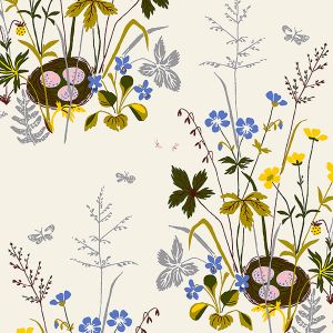 FÅgelbo Multi - Wallcovering by Schumacher