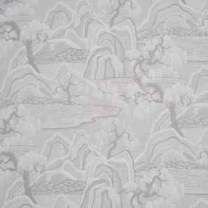 Indigo Garden Grey - Curtain by Schumacher