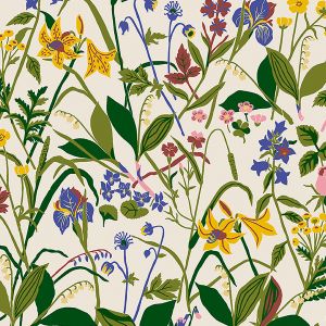 Ros Och Lilja Ivory - Wallcovering by Schumacher