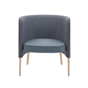 Agorà - poltrona gambe legno - Armchair by Segis