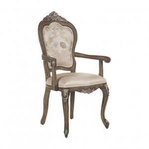 Classic Style Small Armchair Made of Wood Cresta - Armchair by Sevensedie