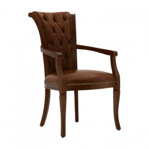 Classic Style Small Armchair Made of Wood York - Armchair by Sevensedie
