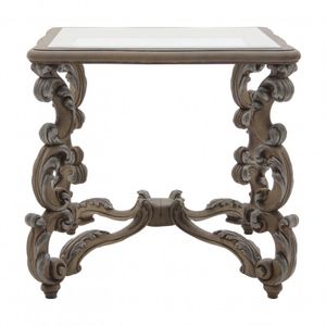 Italian Marble Wooden Coffee Table FIRENZE by Sevensedie - Side table by Sevensedie