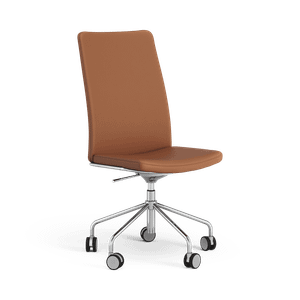 Stella High back conference chair, without armrests, adjustable height - Office Chair by Swedese