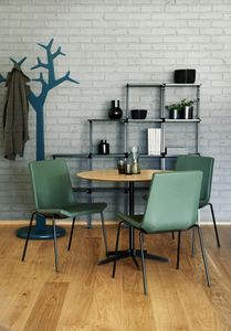 Happy stackable upholstered chair - Chair by Swedese