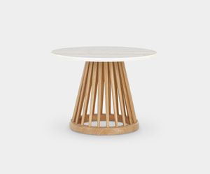 Fan Table Natural Base - Table by Tom Dixon