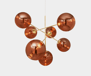 Globe Chandelier Large Copper LED - Ceiling lamp by Tom Dixon