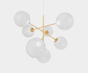 Globe Chandelier Large Opal LED - Ceiling lamp by Tom Dixon