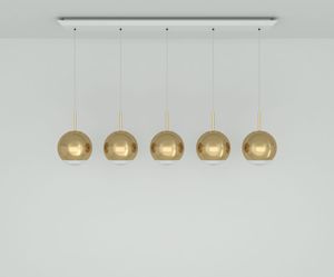 Mirror Ball LED Gold 25cm Linear Pendant System - Ceiling lamp by Tom Dixon