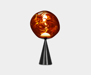 Melt Cone Fat Table Copper LED - Table by Tom Dixon