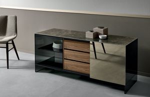 Shoji Madia in glass - Cabinet by Tonelli Design