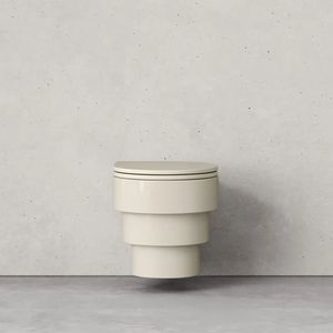 Trone – Callipyge, le WC suspendu design en céramique colorée - Toilet seat by Trone