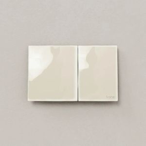 Trone - Kaoline, placa de accionamiento de cerámica para WC suspendido - Toilet seat by Trone