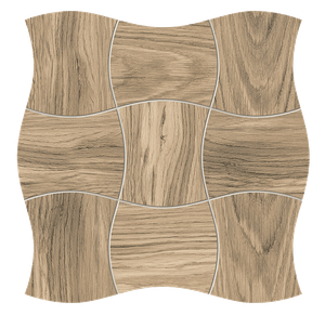 Royal Place wood Mosaics 293x293 | Tubądzin - Bathtub by Tubadzin