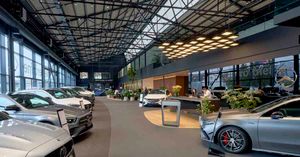 Refurbishment  continuous rooflights: Kenny's Auto-Center - Accessories by Velux Commercial