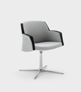 Miss Grace sedia da scrivania base alluminio croce - Viganò & C. - Armchair by Viganò & C. srl a socio unico