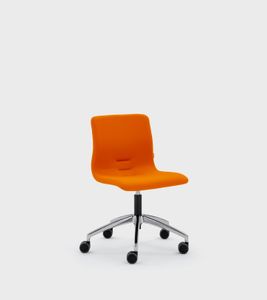 Padded meeting armchair with 5 stars base - Viganò & C. - Armchair by Viganò & C. srl a socio unico