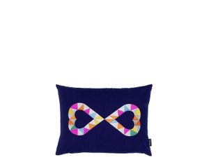 Embroidered Pillows - Double Heart 2, blue - Accessories by Vitra
