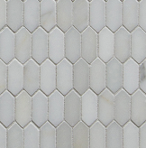 Tangent Hive Calacatta Honed Mosaic - Wall by Walker Zanger