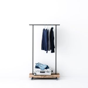 Reclaimed Wood 01 Clothes Rack - Furniture accessories by Weld & Co