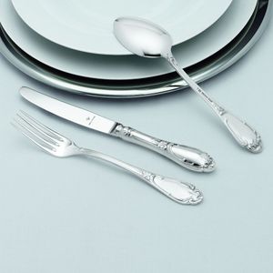 Fleischgabel Rokoko 800 Echtsilber oxidiert/poliert - Accessories by Wilkens