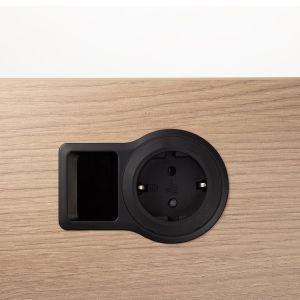 Power Management - Einbausteckdose EU - Desk by Yaasa