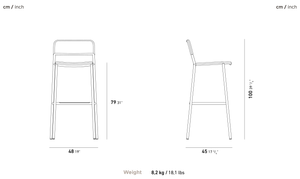 Edi Bar Stool - Stool by YAAZ