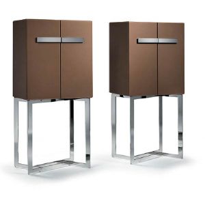 Modern style lacquered bar cabinet, light, functional - Cabinet by Zanaboni