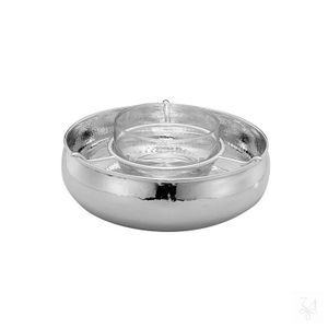 Caviar Holder Hammered - Styling by Zaramella Argenti srl