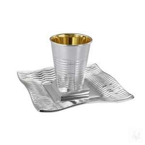 Kiddush Set - Mod. Rigato - Styling by Zaramella Argenti srl
