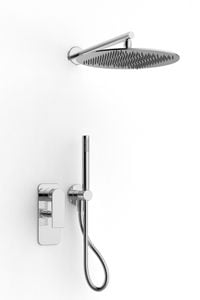 100 - Shower arm with shower head and hand shower - Shower by ZAZZERI