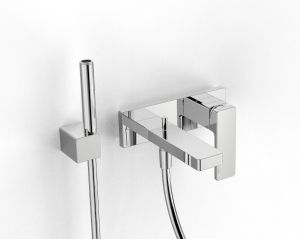 Qquadro - Wall-mounted bathtub set - Tap by ZAZZERI