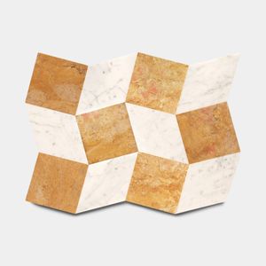Lombardy in Carrara + Giallo Reale - Floor tile-stone by Zia Tile