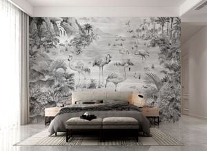 FLAMINGOS - 45G-AA1002 - Wallpaper by Affreschi & Affreschi