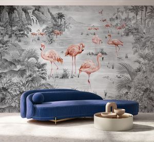 FLAMINGOS - 45G-AA1001 - Wallpaper by Affreschi & Affreschi